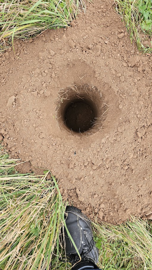 Completed Post Hole